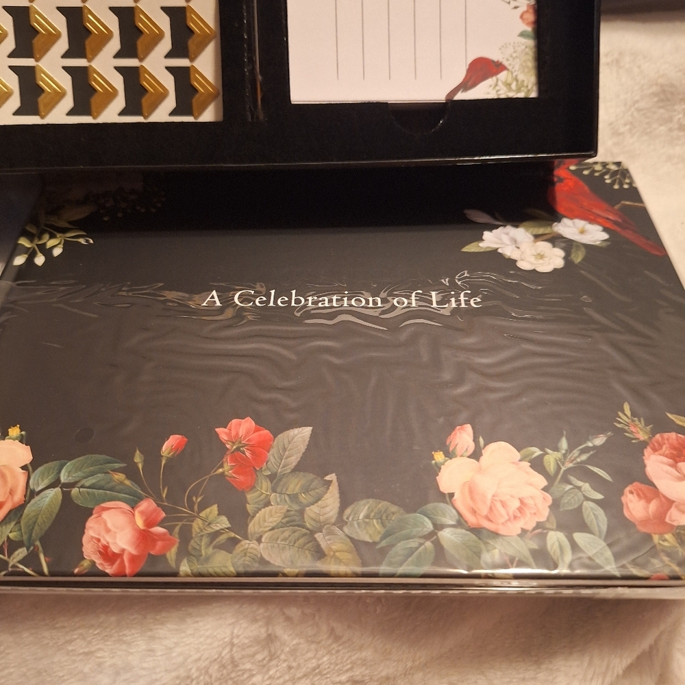 Floral Celebration of Life Memory Book NWOT
